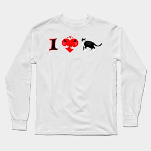 I Heart My cat Long Sleeve T-Shirt